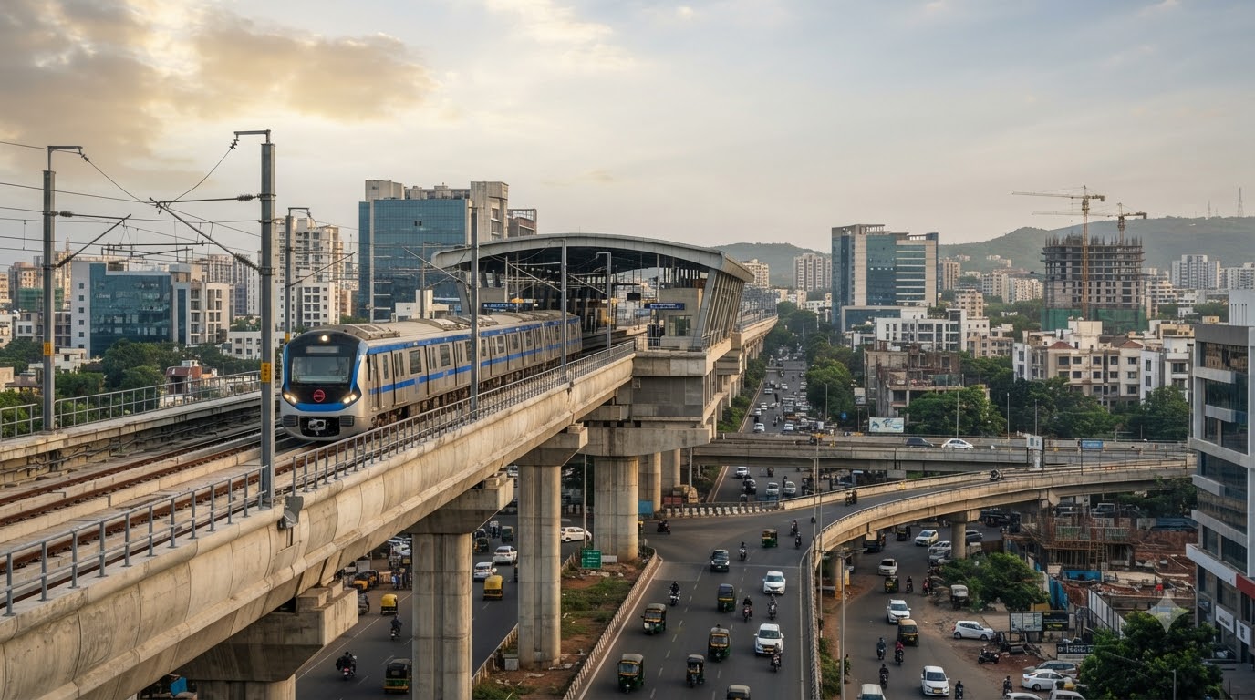 Pune Metro Line 3 is entering the final stage before passenger operations, with the first 12-station section between Maan and Balewadi preparing for a possible September opening.