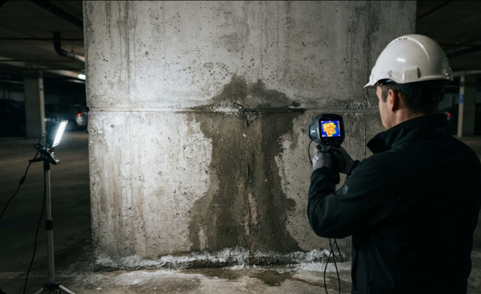Water Finds Every Mistake You Made Usually After You've Covered Them Up The engineering discipline of waterproofing diagnosis, inspection, and prevention that the construction industry consistently undervalues